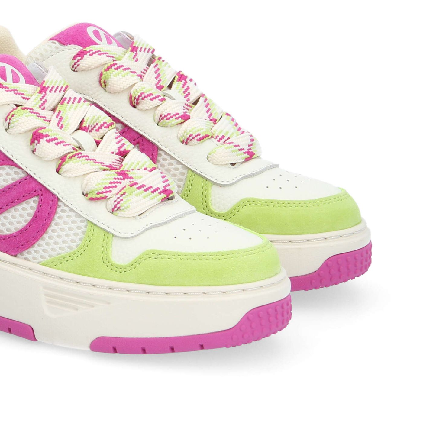 ALISON SNEAKER W - SUEDE/MESH/SUED - GREEN/OFF WHITE/PINK